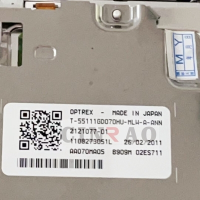 Layar Tampilan LCD Optrex 7 Inci T-55111GD070HU-MLW-A-AHN Panel Mobil Untuk Navigasi GPS